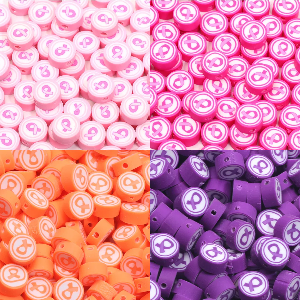 20/50/100pcs Multicolor Neckerchief Polymer Clay Loose Spacer Beads For Jewelry Making Diy Bracelet Necklace Crafts Accessories