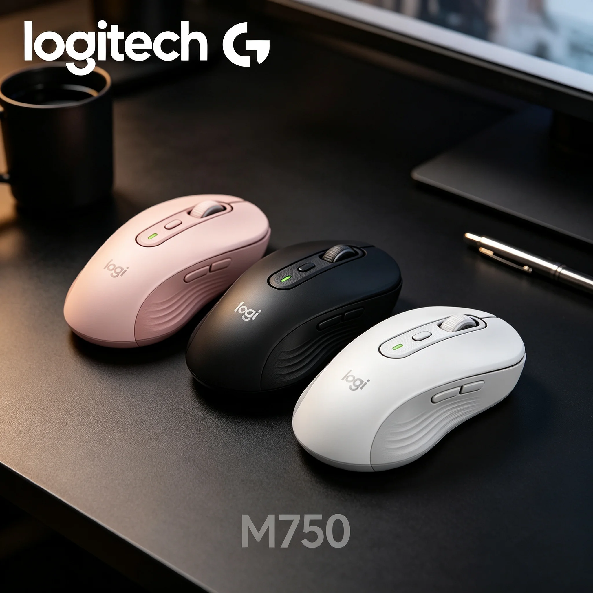 Logitech M750 Sweat‑Proof Wireless Gaming Office Mice Secure Hold During High‑Tension CS Game And Extended Contract Office Hours