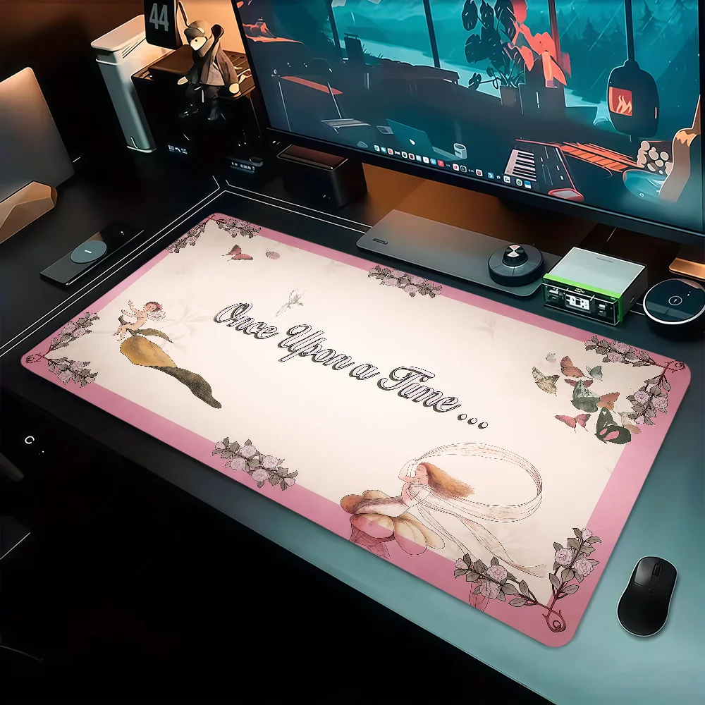Singer P-peach Prc Mouse Pad Large Non-slip Lockedge Desktop Computer Desk Mat Keyboard Writing MousePad Office Gamer Student