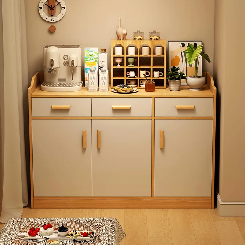 Dining side cabinet integrated locker against the wall Modern simple living room tea cabinet Household storage cabinet Locker