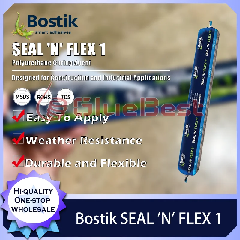 

Bostik SEAL 'N' FLEX 1, всепогодный полиуретановый структурный отверждающий агент для дверей и окон, оригинальный продукт