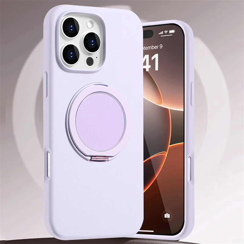 

360 ° Чехлы для телефонов с вращающейся подставкой для iPhone 17, 16, 13, 12, Pro Max 16E, магнитный чехол для iPhone Air 15 14 Pro Max 16 Plus, чехол