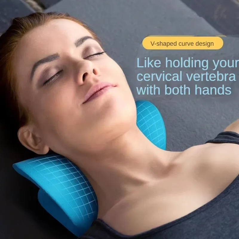 Cervical Spine Stretch Neck Shoulder Pillow Spine Correction Neck Massager Relaxer Cervical Muscle Relaxation Shoulder Massage