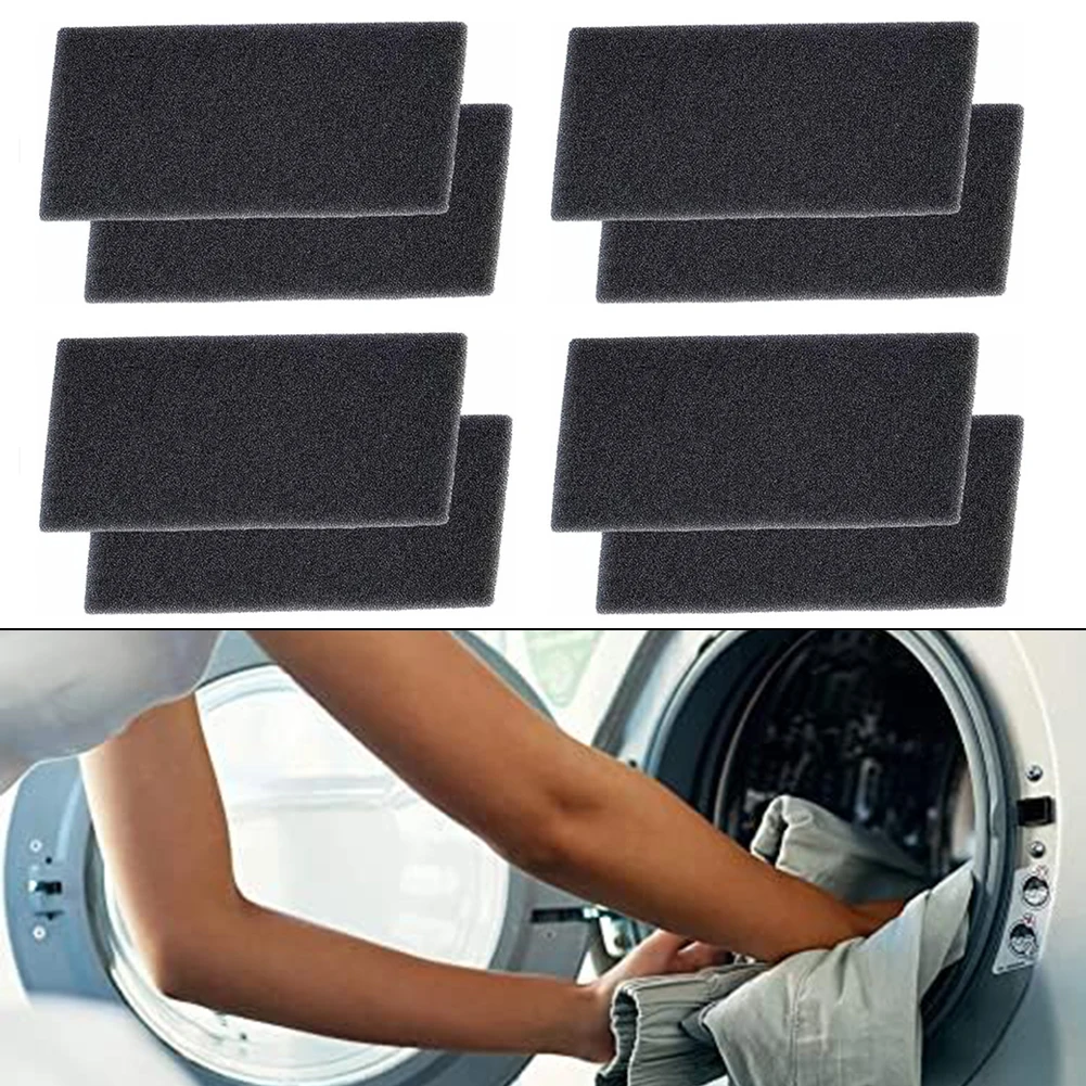 Dryer Filter Replacement Set with 8 Sponge Filters for Bauknecht Models to Assist in Efficient Dryer Performance