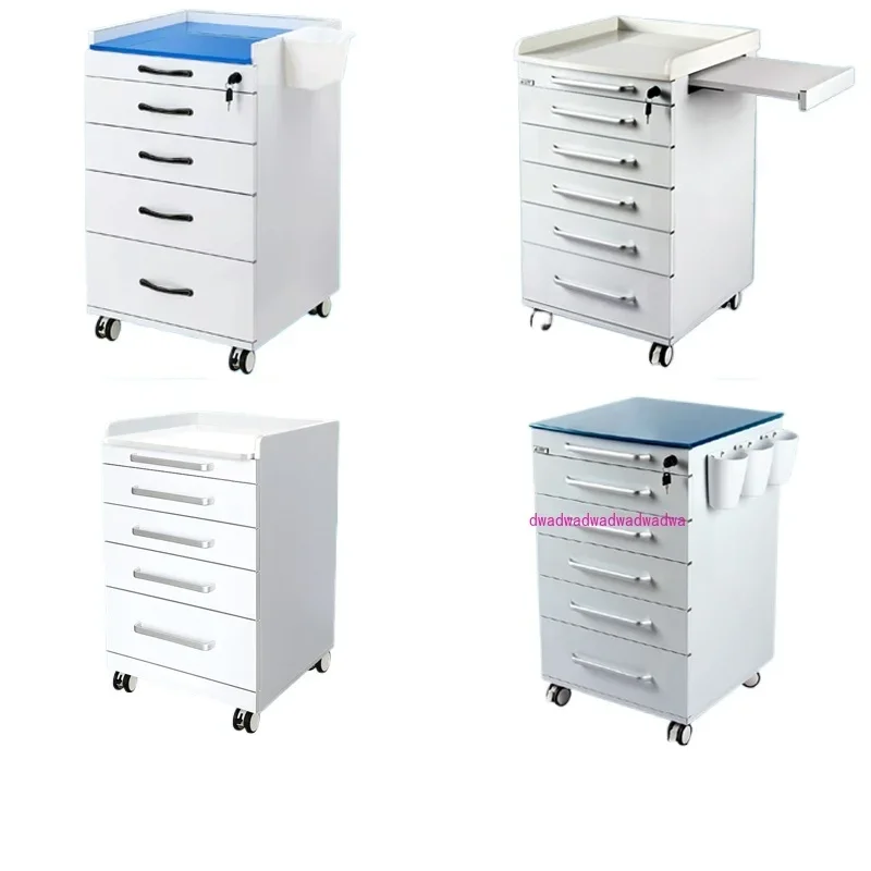 Dental Mobile Side Cabinet Stainless Steel Medicine Cabinet Dental Medical Clinic Household Instruments