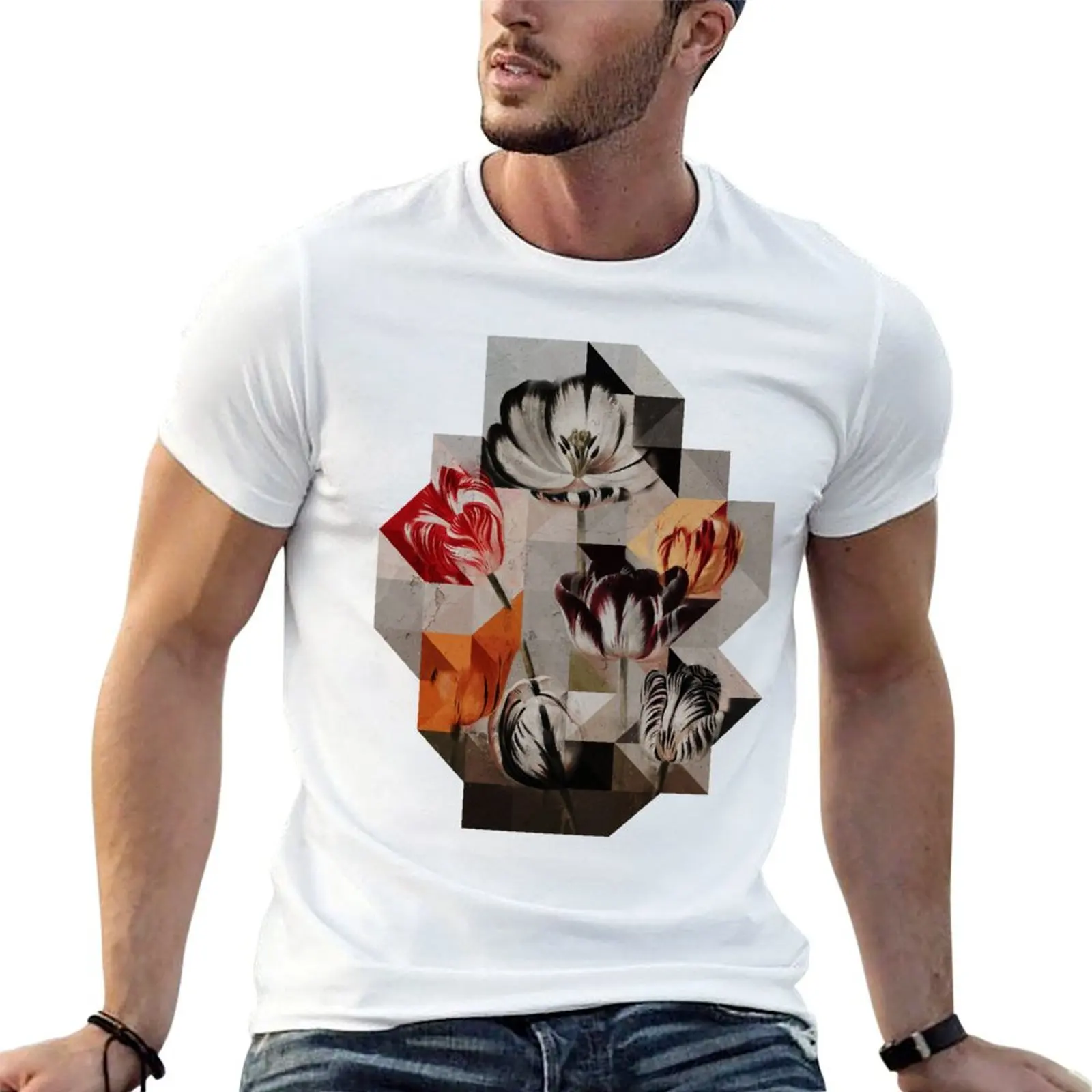 

Urban Geo Tulips T-Shirt man tshirt mens graphic t shirts T-Shirt