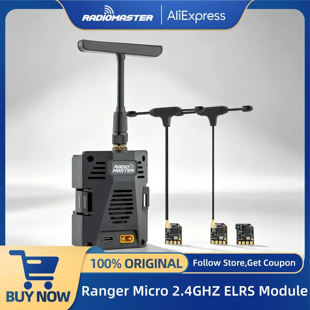 

Модуль RadioMaster Ranger Micro 2.4GHz ELRS для TX16S TX12 MKII: увеличенная дальность и низкая задержка