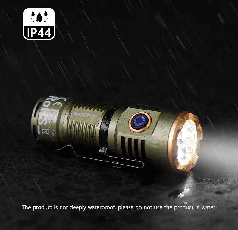 Naturehike Hochleistungs-LED-Taschenlampen für Camping und Outdoor, ultraleicht, wasserdicht, 250 m Strahlungsbereich, Umgebungslicht, multifunktional – Detail 11