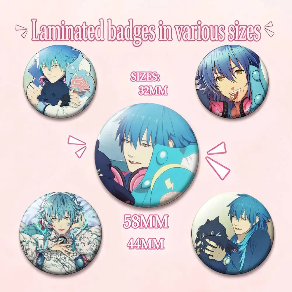 Game D-DRAMAtical M-Murder Badges 25 32 44 58 75 mm Round Fans Collect Friends Gifts Brooch Souvenir