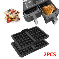 2Pcs Waffle Silicone Baking Pan Mold for  Air Fryer Ninja AF500DE SL400EU AF451EU AF400EU AF300EU Airfryers Oven Accessories