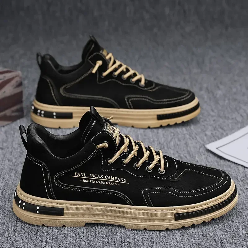 Board Shoes Men's Spring and Autumn New Fashion Workwear Men's Shoes Anti Slip and Wear-resistant Casual Sports Shoes Work Shoes