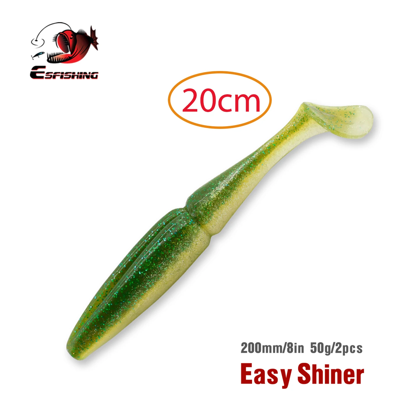 

ESFISHING 200mm Professional Easy Shiner 2pcs Sea Fishing For Big Catch Soft Bait Isca Artificial Fishing Lure Sea Big Catching