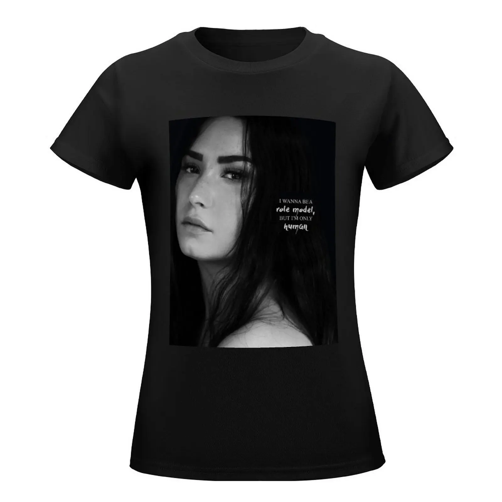 Demi Lovato “Sober” T-Shirt oversized animal print shirt for girls Female clothing anime clothes new edition t shirts for Women