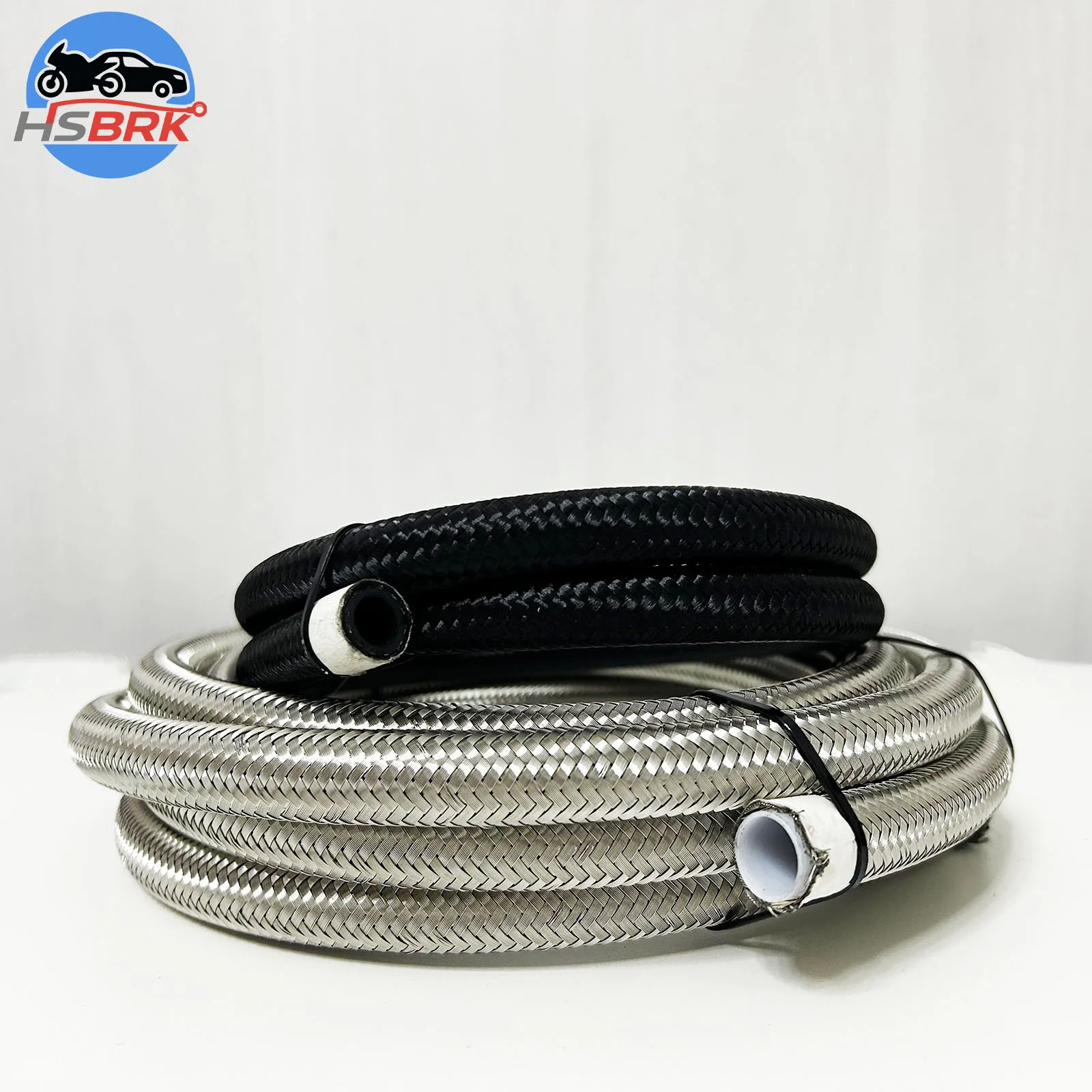 

AN4 AN6 AN8 AN10 AN12 AN16 AN20 Racing Fuel Hose PTFE CPE Stainless Steel Nylon Braided Oil Gas Cooler Line Pipe