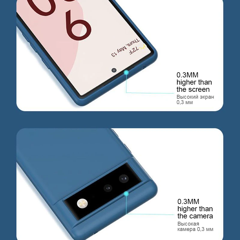Original Liquid Silicone Phone Case For Google Pixel 8 7 6 Pro 6A 7A Shockproof Soft Cover For Google Pixel 7 8 Pro Accessories image 3