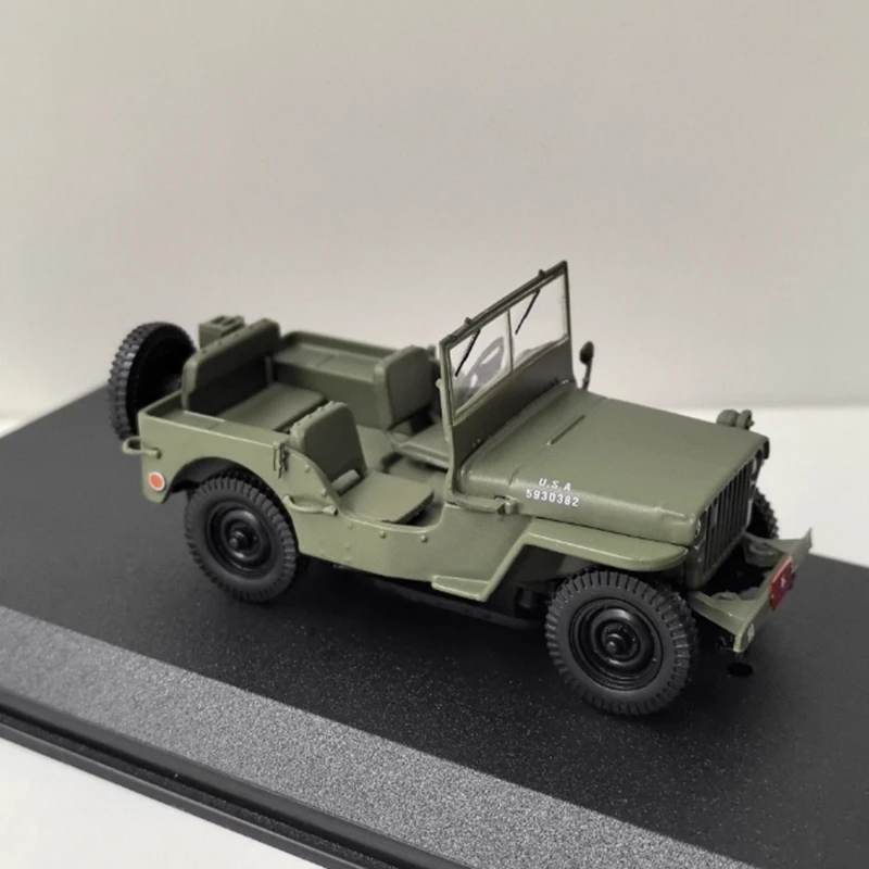Mały brak Greenlight 1/43 Skala WILLYS MB 1942 Model Samochodu ze Stopu Symulacja Statyczna Kolekcja Dekoracja Prezent na Święta Zabawki