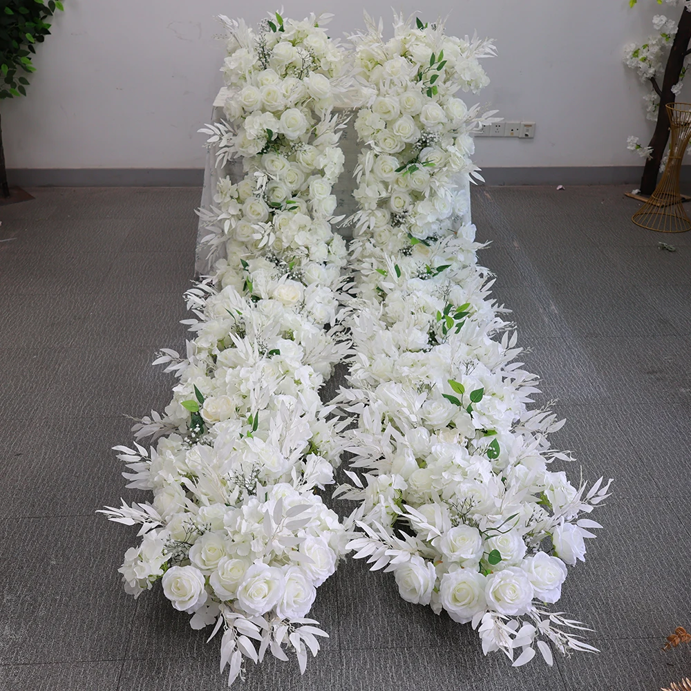 مجموعة زهور الورد الأبيض لتزيي - مراجعة Aisle Runner White وسعره