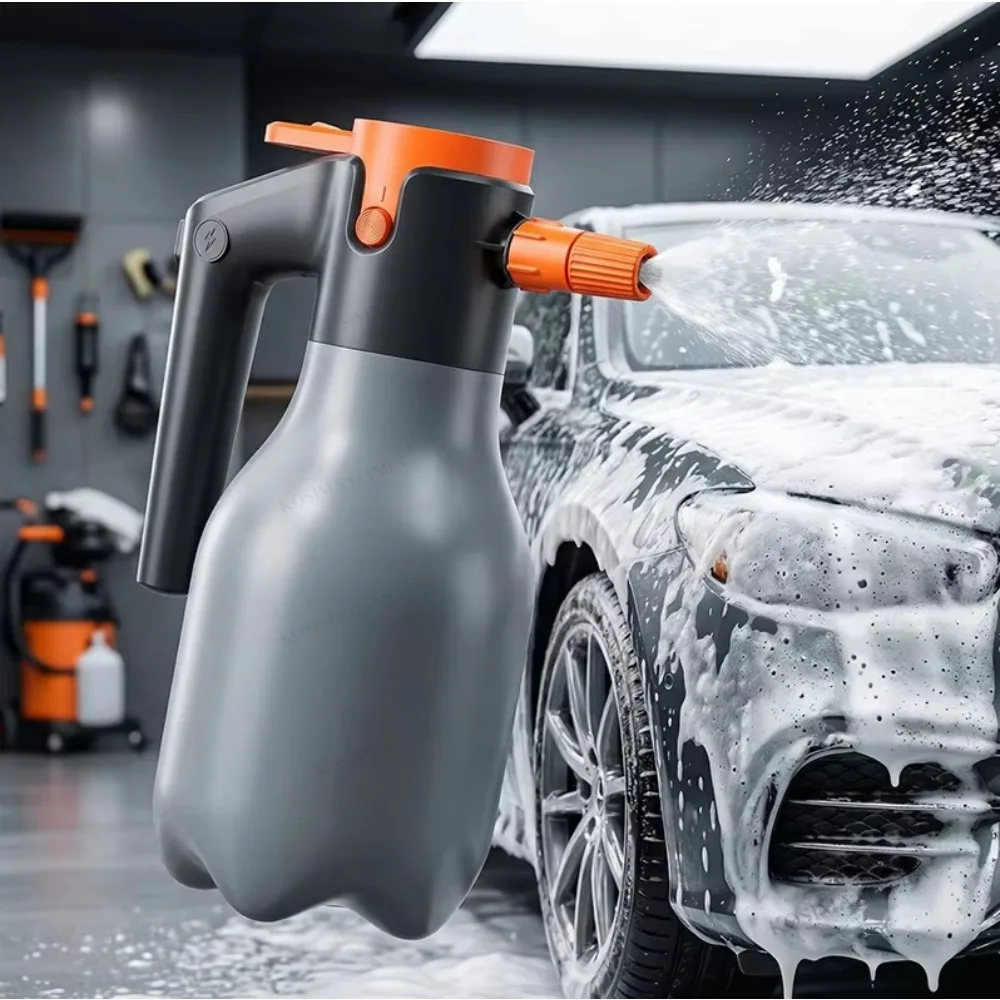Image of Hochdruckreiniger für die Autowäsche, 2L Elektrischer Autowaschsprüher, Tragbarer Schaumgenerator, Elektrische Schaumkanone, Manuelles Reinigungswerkzeug