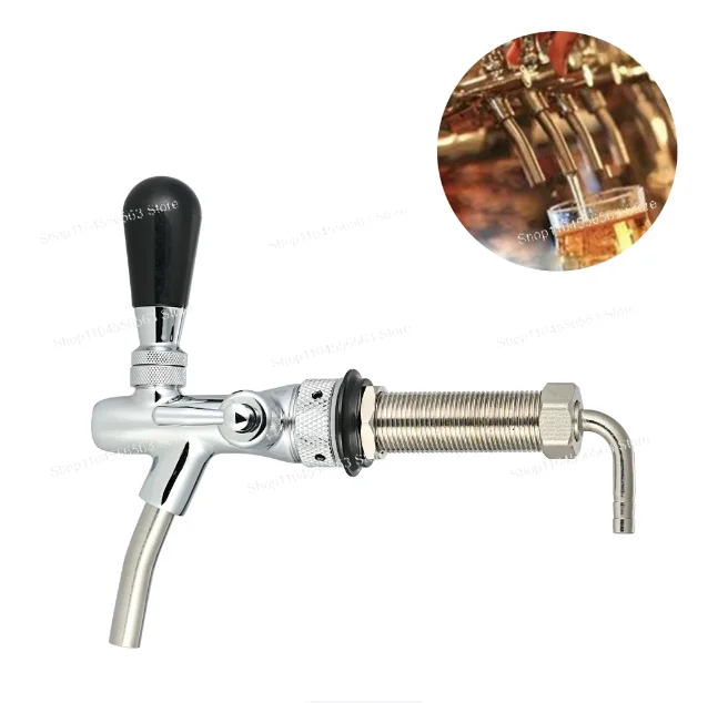 

Craft ale with extended head retention can be used to reduce foaming at the tap and relieve pressure through the wall.