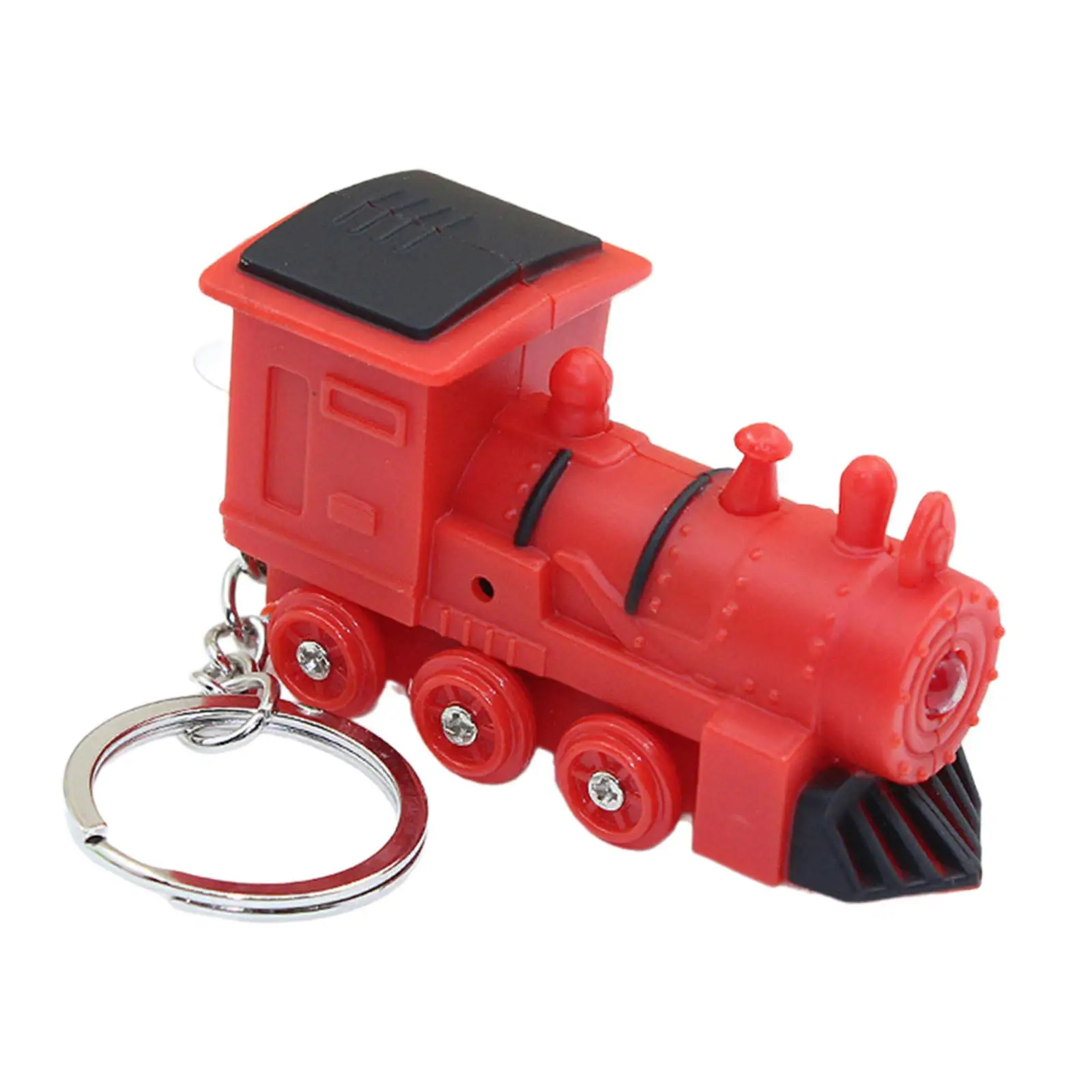 Train Keychain Unique LED Light Mini Sound Pendant Toy for Child Backpack Keyring and Special Gift view 4