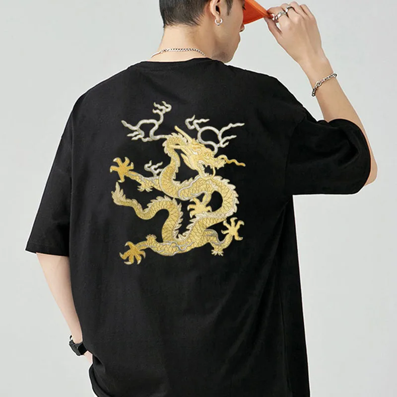 Dragon folk style large cloth patch Chinese style clothes decoration