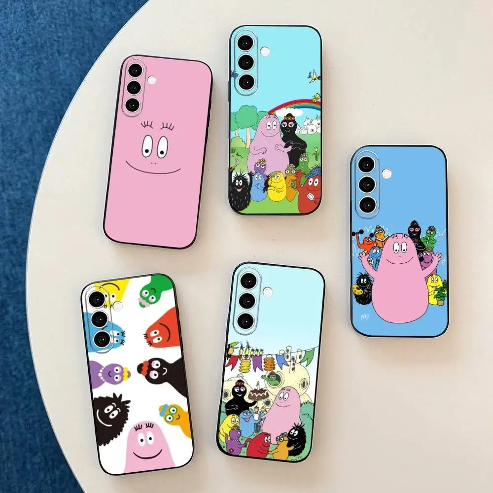 Cartoon Barbapapa gift  Phone Case For Samsung Galaxy A73,A72,A71,A70,A53,A52,A51,Others Soft Black Cover