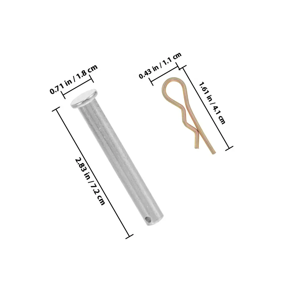 1Set High Strength Scaffolding Insert Pin with Clip Locking Pin for Scaffold Coupling Wear Resistant Construction Support