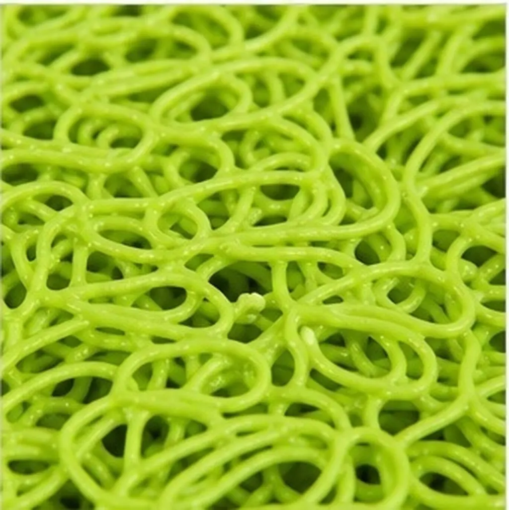 Pet Litter Mat 30x40cm Paw Shape Non-Slip Backing Absorbs Food Debris Sand from Paws Compact Door Mat for Cat Dog Bowl Placement