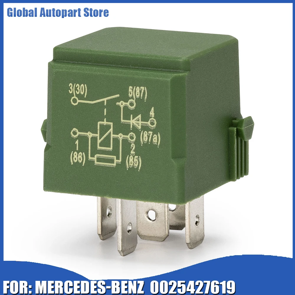 Suspension Air Compressor Relay 5-Prong 0025427619 0009828523 For MERCEDES-BENZ C230 C240 C280 C32 C320 C350 C55 CL500 CL55 CL65