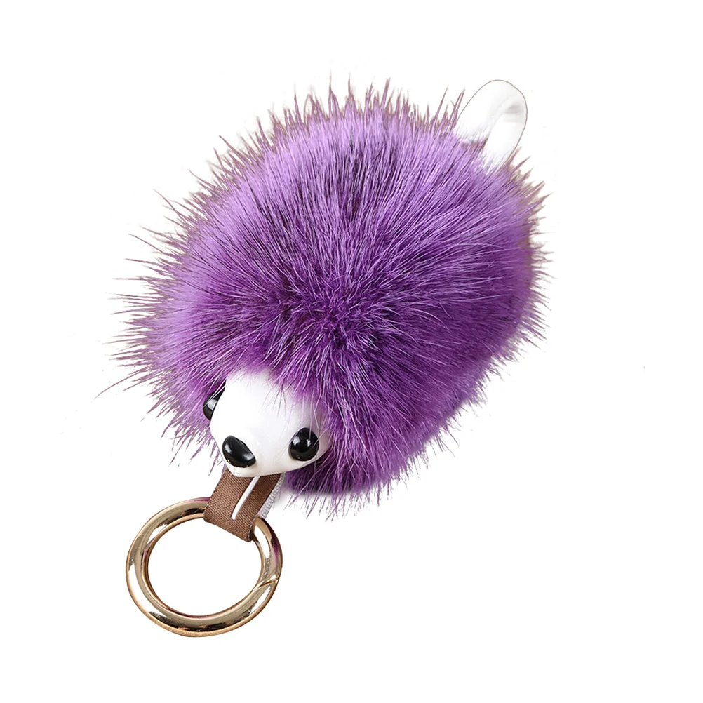 Portachiavi a Forma di Riccio in Lega di Zinco Elettroplaccato, Ciondolo Decorativo per Zaino, Borsa, Chiavi dell'Auto, Accessorio Regalo