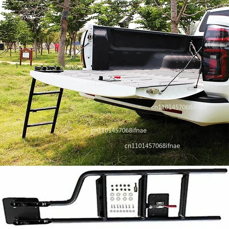 Pickup Truck Step Foot Tailgate Ladder Bed Stairs Fit for Truck Tailgate Climbing Ladder