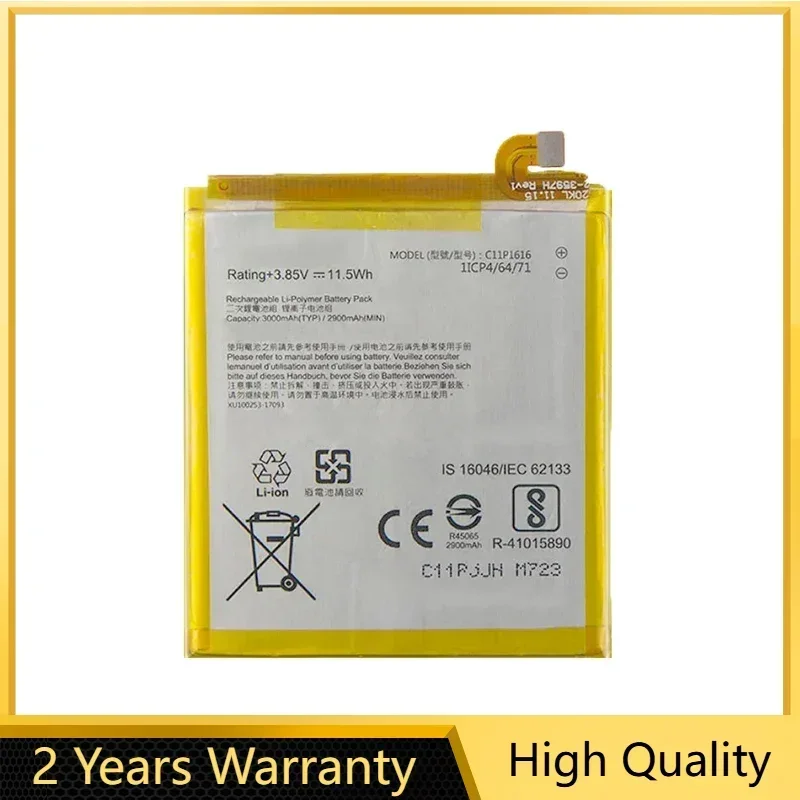 3000mAh Replacement Battery C11P1616 For ASUS ZenFone V A006 V520KL