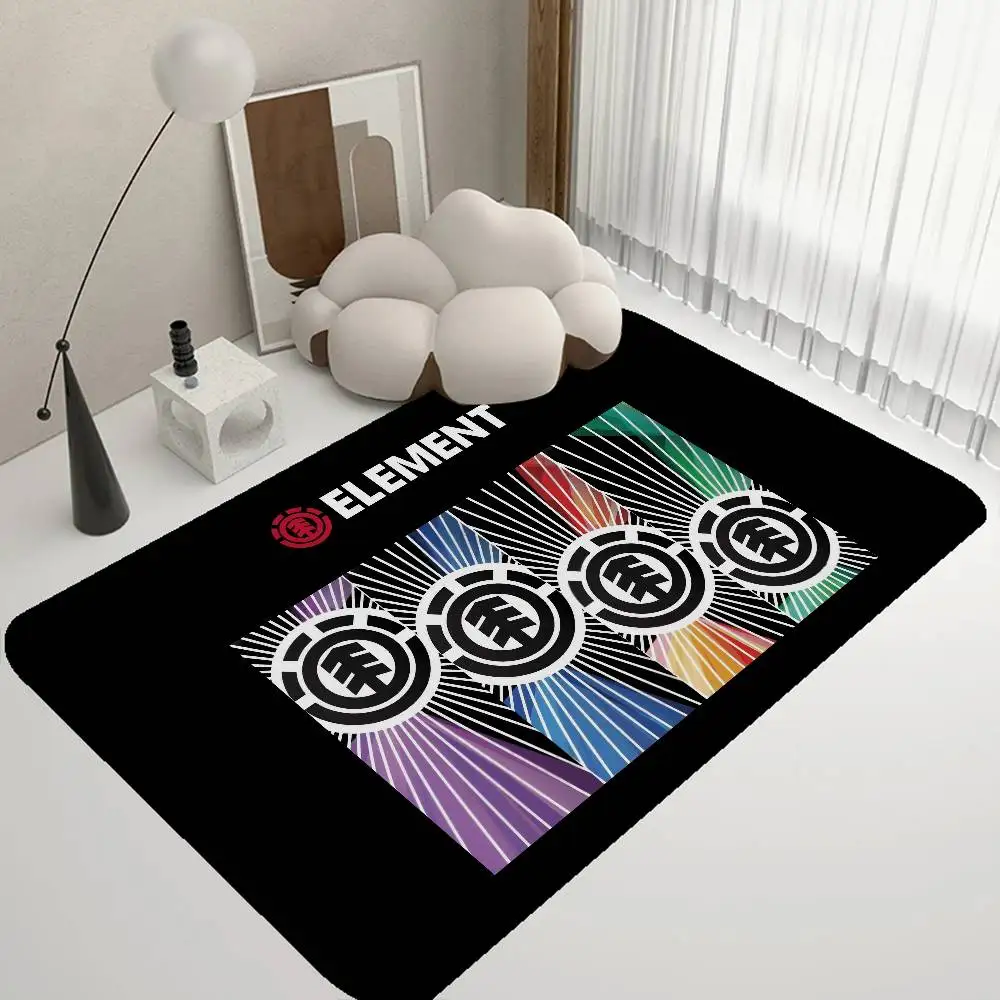 E-Element Skateboards Boardsport Logo Floor Mat INS Style Soft Bedroom Floor House Laundry Room Mat Anti-skid Household Carpets 5
