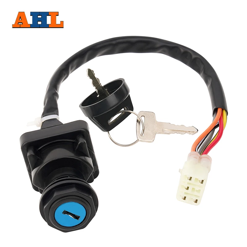 

AHL Motorcycle Electric Door Lock Lgnition Key Switch for Suzuki King Quad LTA750 400 LTF400 2x4 LTA450X LTA500 LTA400F LTF400F