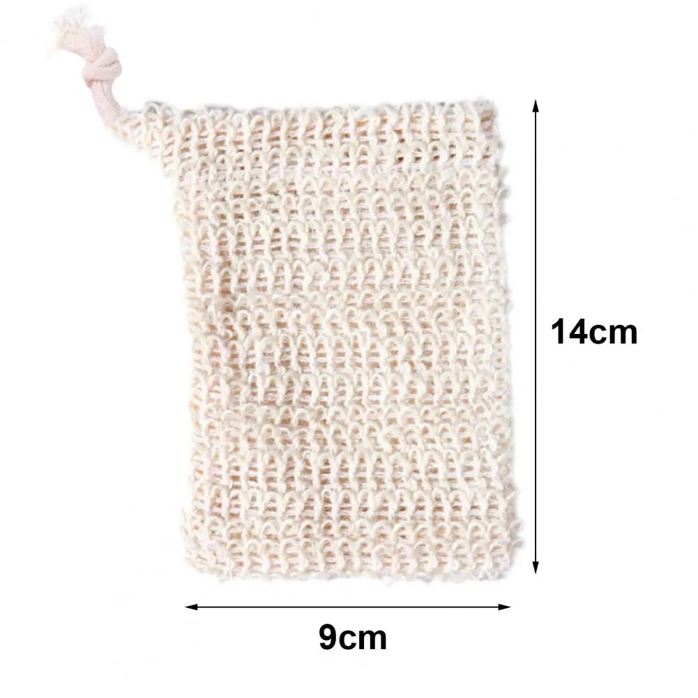 Mesh Soap Saver Bag Bath Brush Exfoliating Pouch Reusable Foaming Drying Luffa Soap Dish Bag