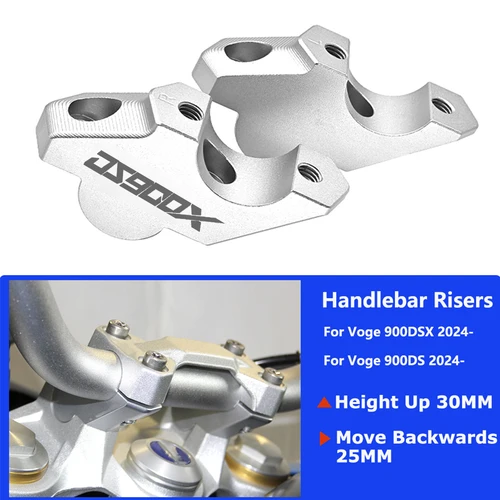 Para Voge DSX 900 900 DSX DS900X 900DS 2024-con adaptador de extensión de abrazadera de elevadores compensados elevador de manillar de motocicleta