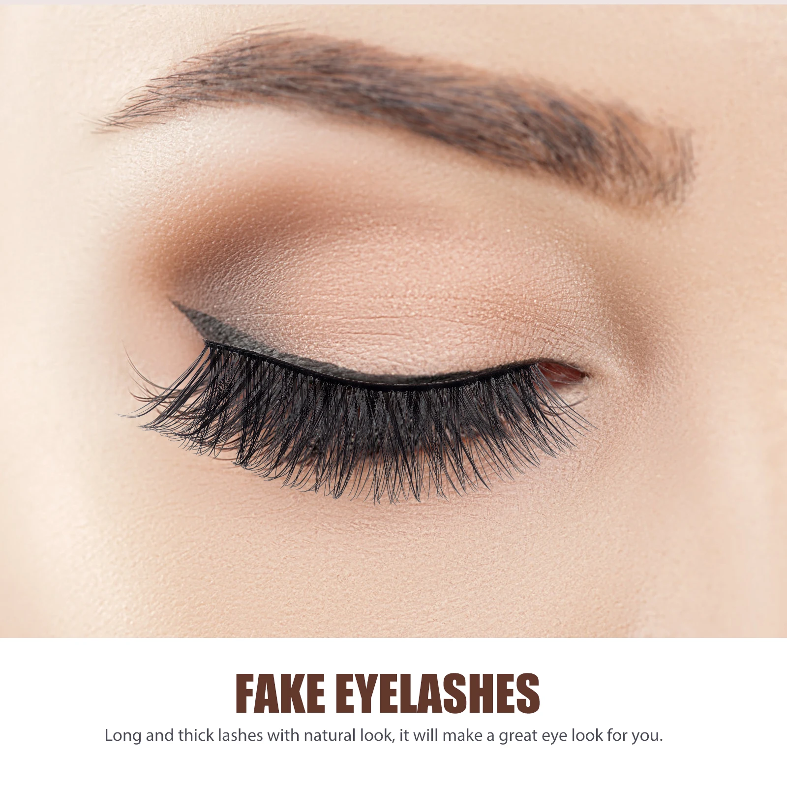 5 Paar falsche Wimpern, handgefertigt, lang, dick, natürlicher Look, angenehm zu tragen, leicht zu entfernendes Augen-Make-up-Zubehör für Frauenpartys