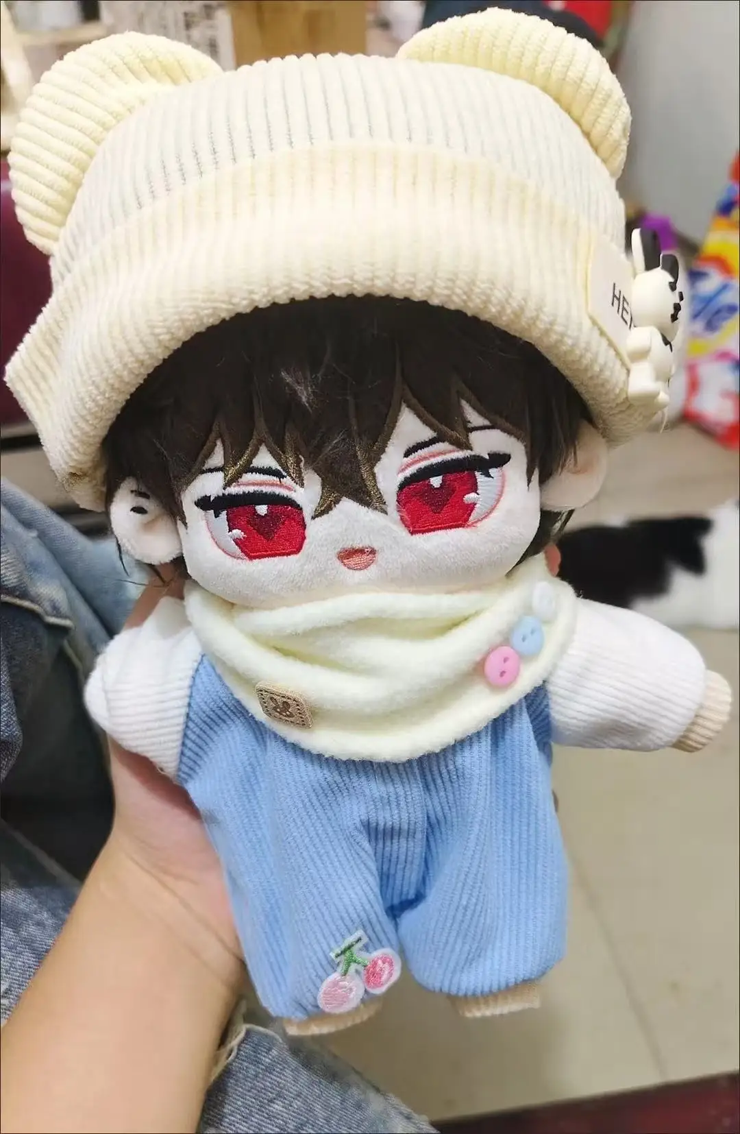 

Stuffed 20cm Game Anime Mob Psycho 100 Muzhicheng Normal-Sized Figure - Fan-madBody Plush Doll Toy Soft Dress Up Cotton Kid Gift