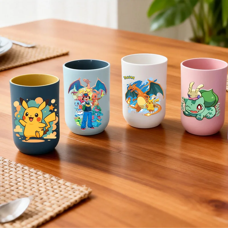 

Pokemons Cartoon Multifunction Wash Tooth Cup Mouthwash Cups Kids Durable Bathroom Tumblers Toothbrush Travel Washing Water Mug