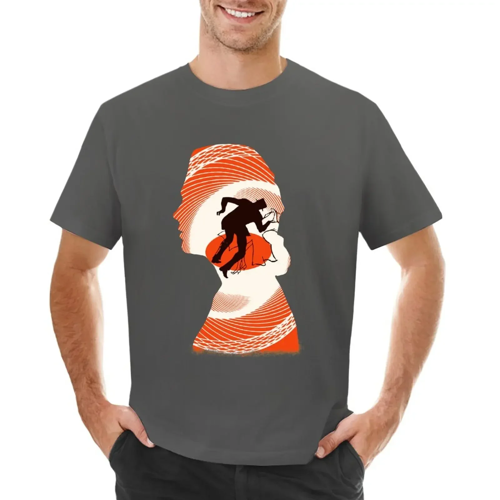 Alfred Hitchcock's Vertigo Silhouette - Kim Novak T-shirt oversizeds shirts graphic tees sublime men clothes