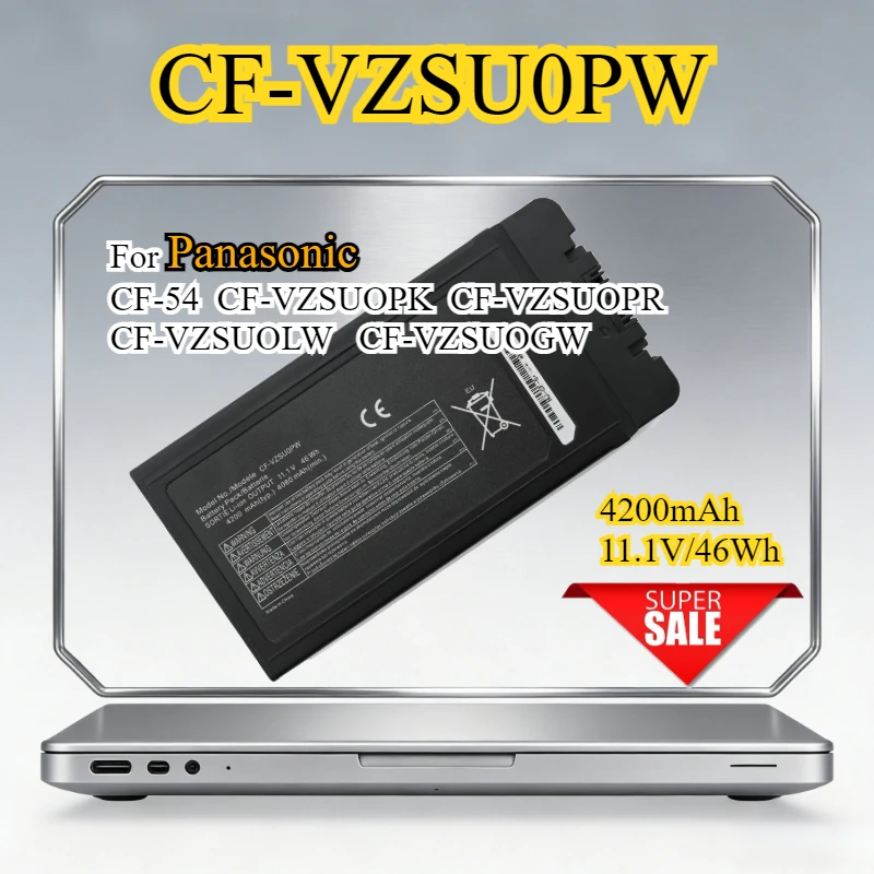 

New CF-VZSU0PW 46Wh Laptop Battery for Panasonic CF-54 CF-54F0961NE CF-VZSU0PK CF-VZSU0LW CF-VZSU0PR CF-VZSU0GW Bateria 11.1V