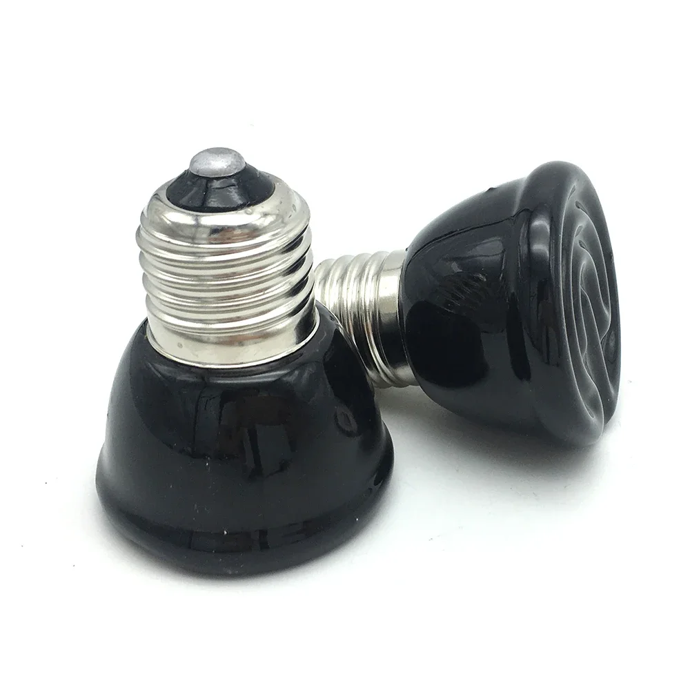 Pet Heating Lamp 110V 220V Infrared Ceramic Emitter Heat Light Bulb Pet Brooder Chickens Reptile Lamp 1PC