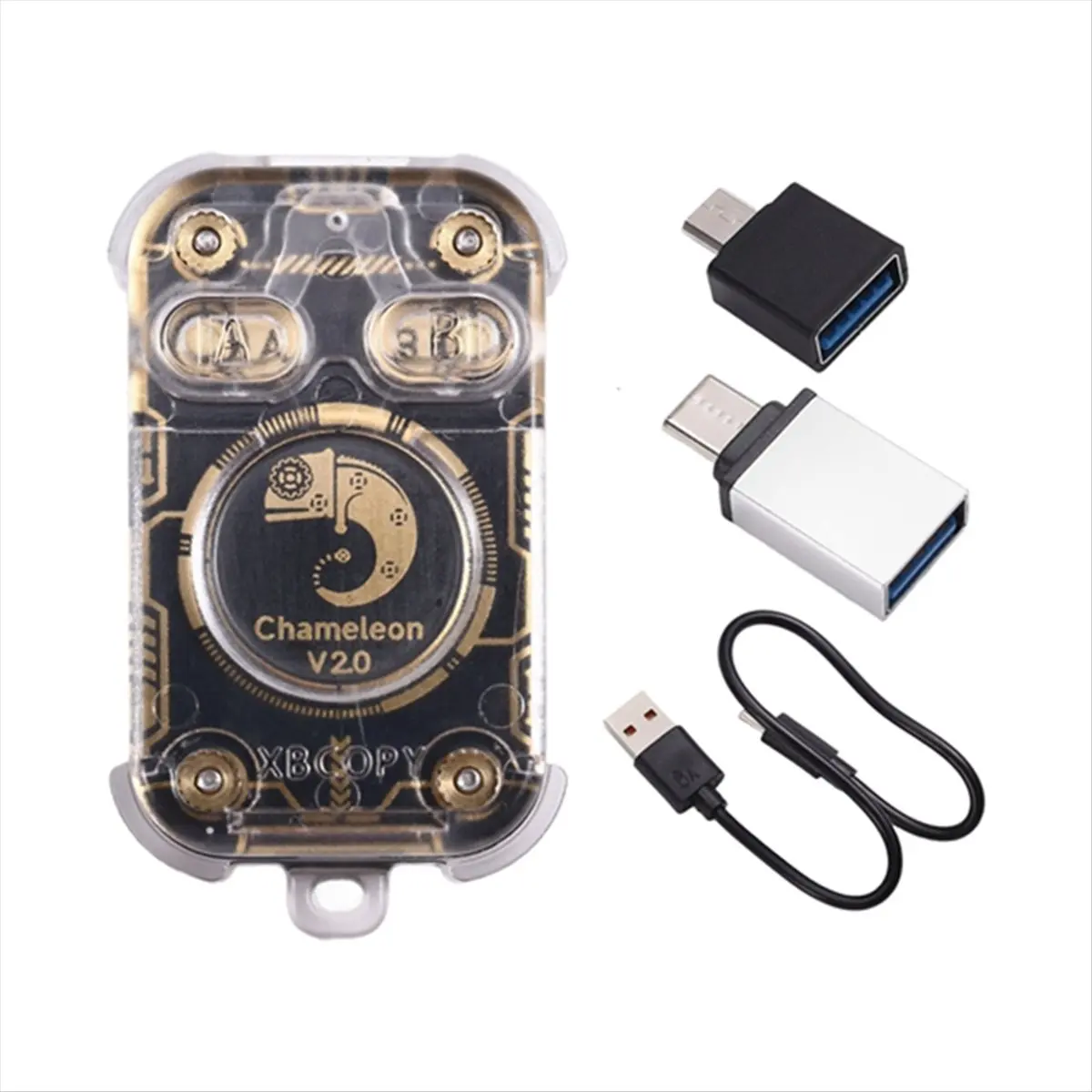 828 Chameleon V2.0 RFID Smart Chip Reader Emulator Restart V2.0 Smart Card Emulator 125K 13.56Mhz Card Decode NFC Duplicator
