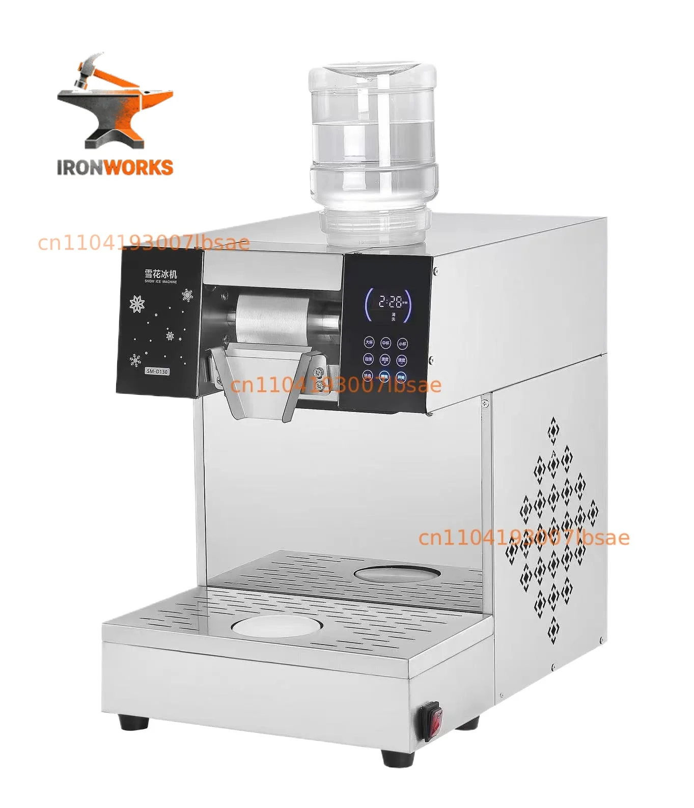 Factory direct sales stainless steel snowflake Shaved ice snowflake ice maker soft ice cream machine