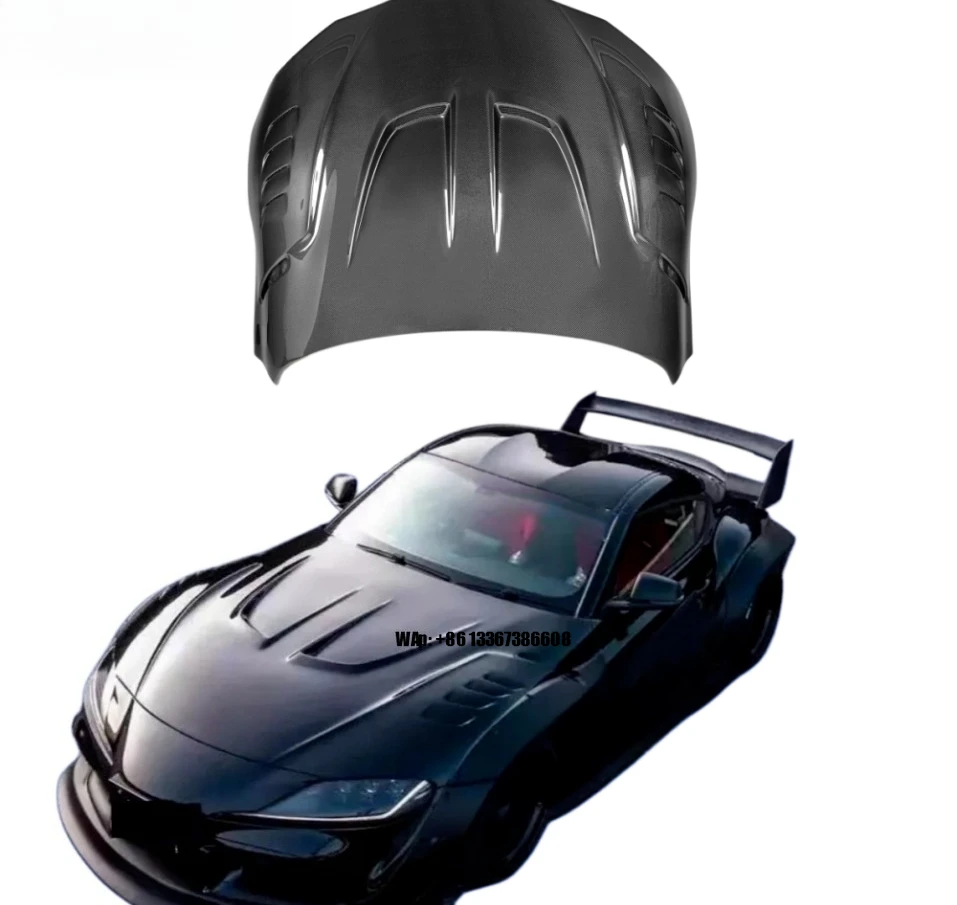 

High Quality New LB Style Wet Carbon Fiber Bolt-On Hood with Bolts for GR for