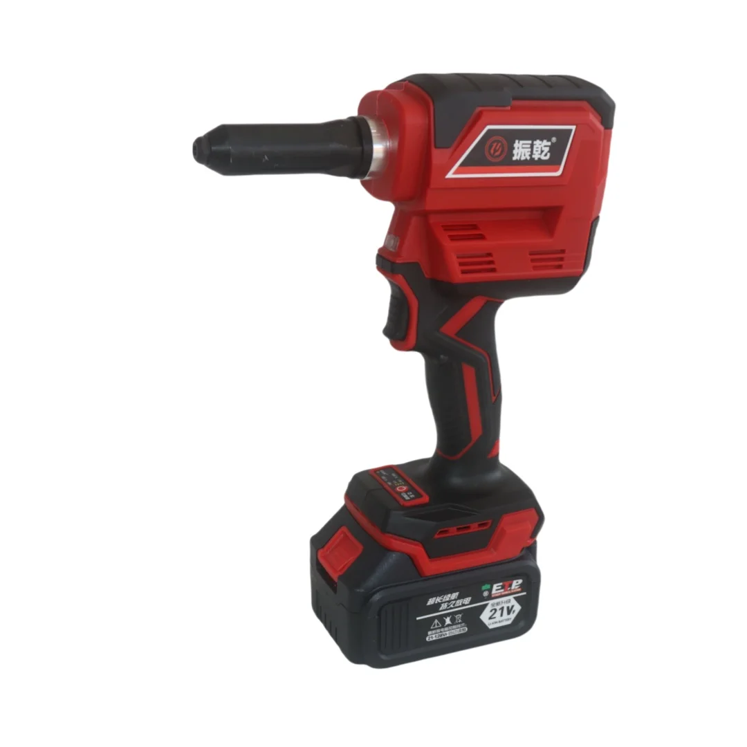 Riveteuse 28mm pistolet à rivets sans brosse sans fil, riveteuse à écrou de gamme 2.4-6.4cm riveteuse manuelle pour perceuse outil de nouveauté pour batterie makita