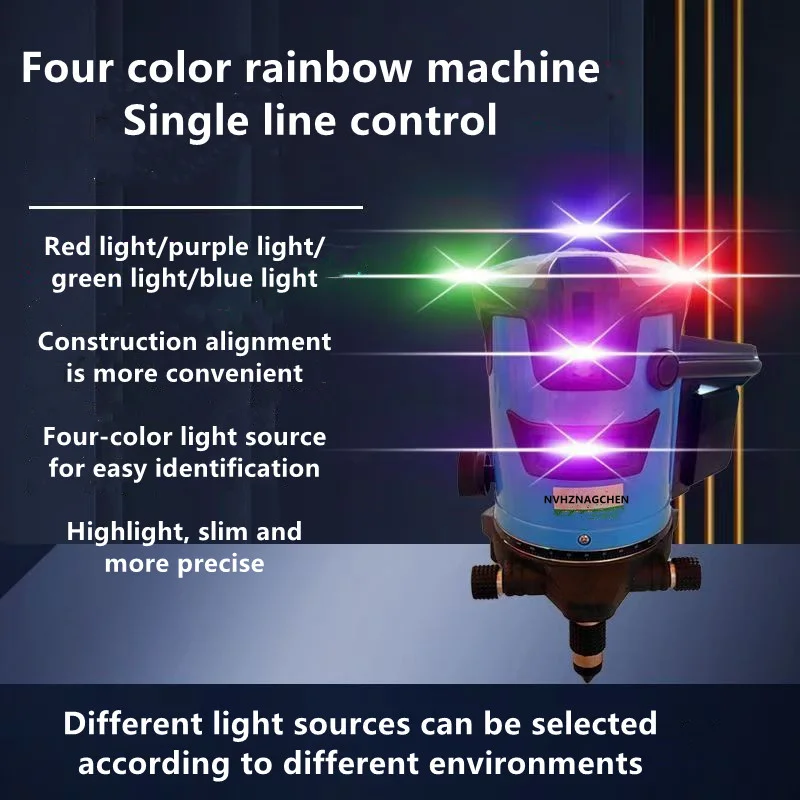 5 Lines 6 Points Laser Level Purple Blue Green Red Automatic Self Leveling 360 Horizontal Vertical Cross Laser Beam Line