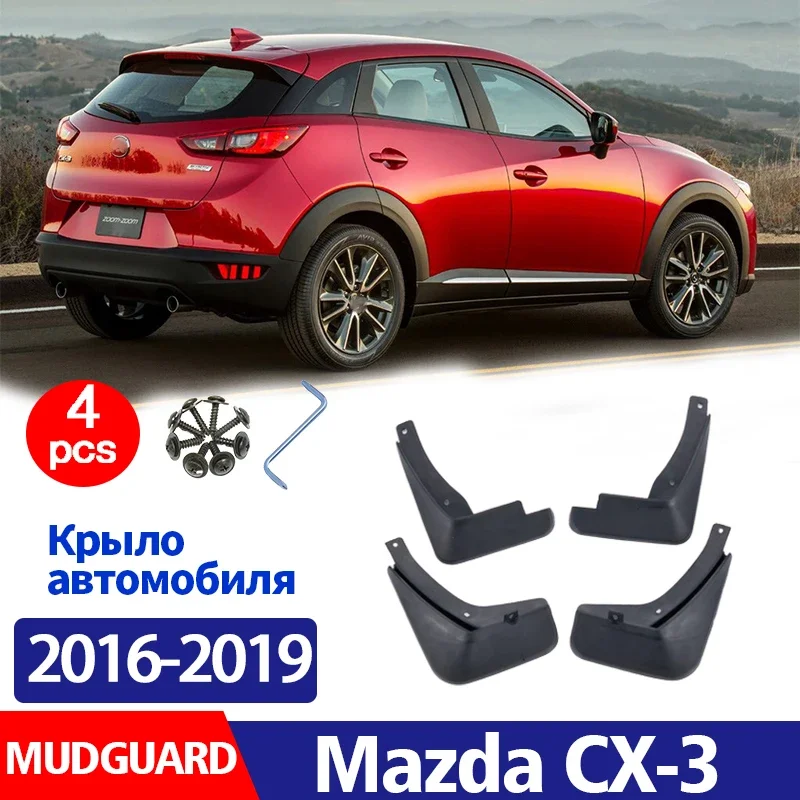 

FOR Mazda CX-3 CX3 2016 2017 2018 2019 Mudguard Fender Mud Flaps Guards Splash Mudflaps Car Accessories Front Rear 4pcs