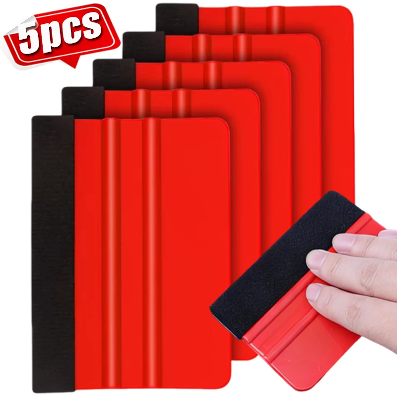 

Car Window Tinting Squeegee Car Customization Sticker Squeegee with Fabric Felt Bubble Removal Auto Window Tinting Tool