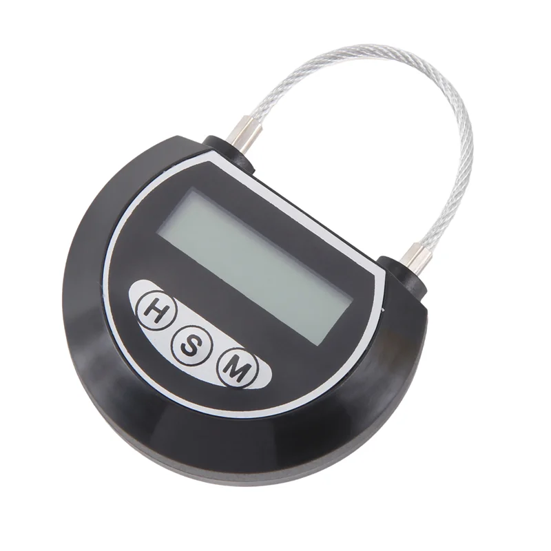 A37T-4X Electronic Time Lock Timer Lock Container Multi Function Time Lock Bin For Toys Black